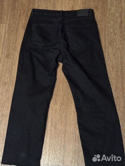 Джинсы женские черные прямые