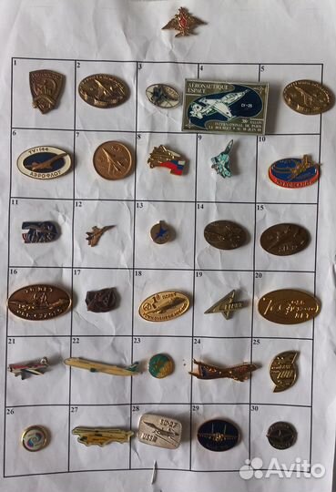 Значки авиация