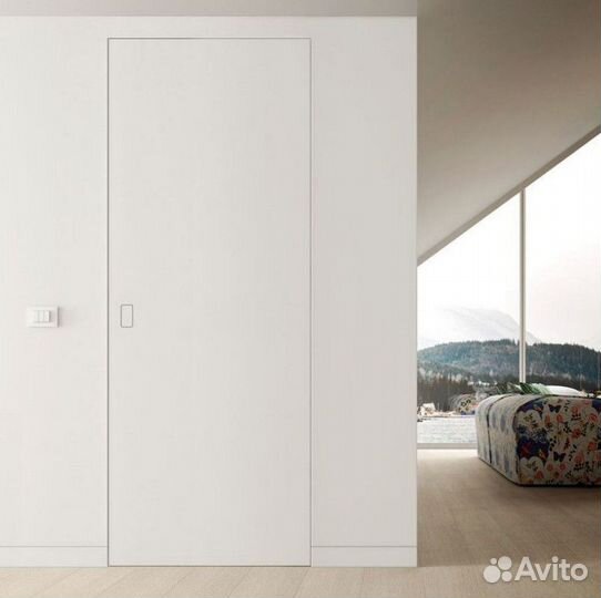 Скрытая дверь под покраску