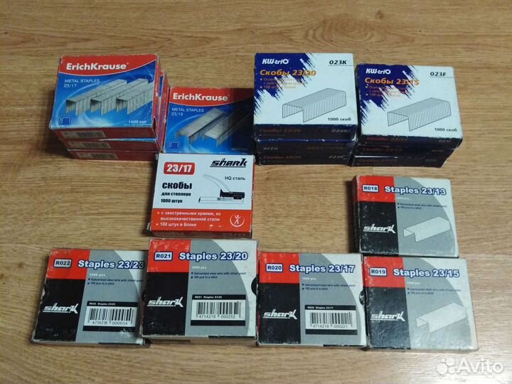 Скобы для степлера офисные