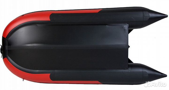 Надувная лодка gladiator D370AL красный/черный