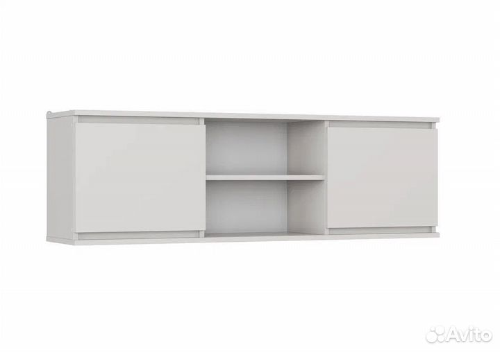 Полка навесная белая