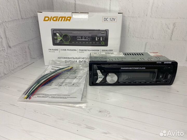 Автомагнитола digma DCR-390G(Бекетова 18)