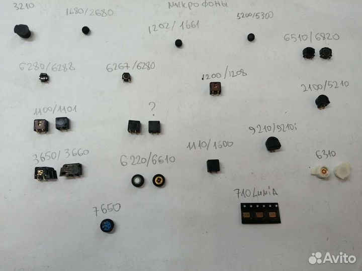 Nokia микрофоны, динамики, разъёмы, Оригинал
