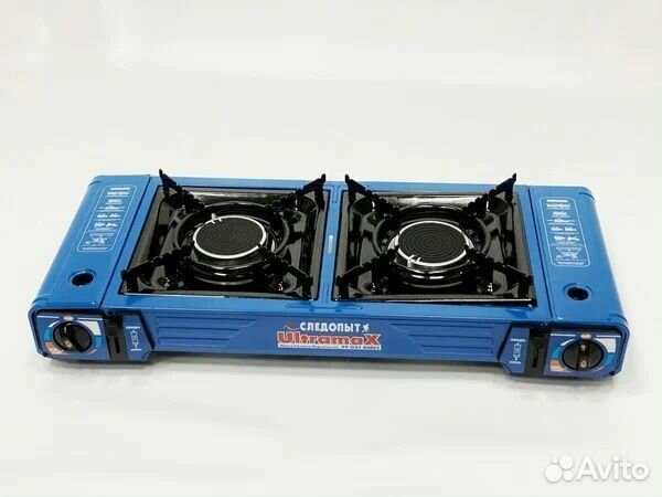 Двойная газовая плита Следопыт UltramaX с переходн