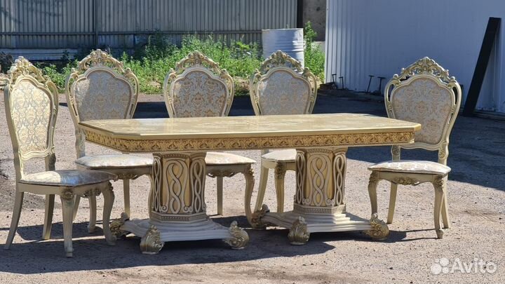 Стол и стулья Люкс