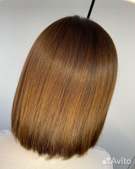 Кератиновое выпрямление волос