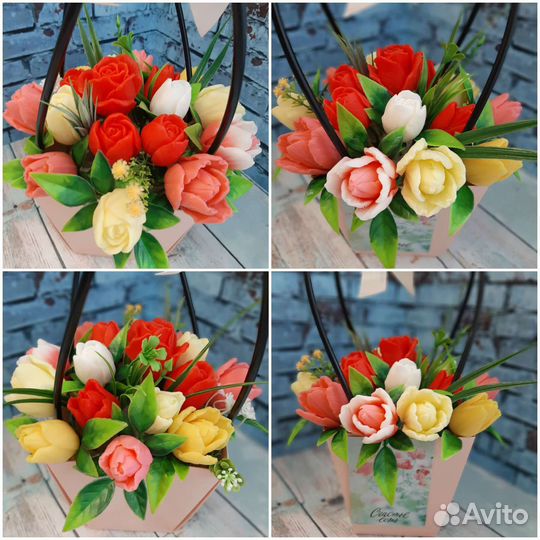 Букеты из мыльных цветов