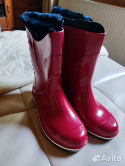 Сапоги резиновые утепленные новые