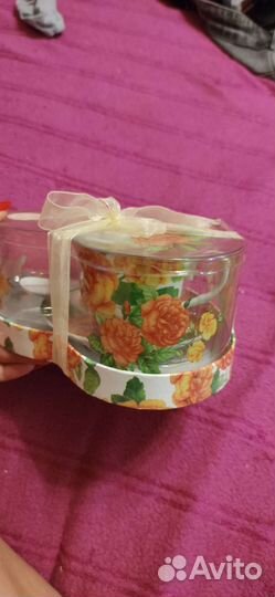 Набор чайный чашка, блюдце, ложка