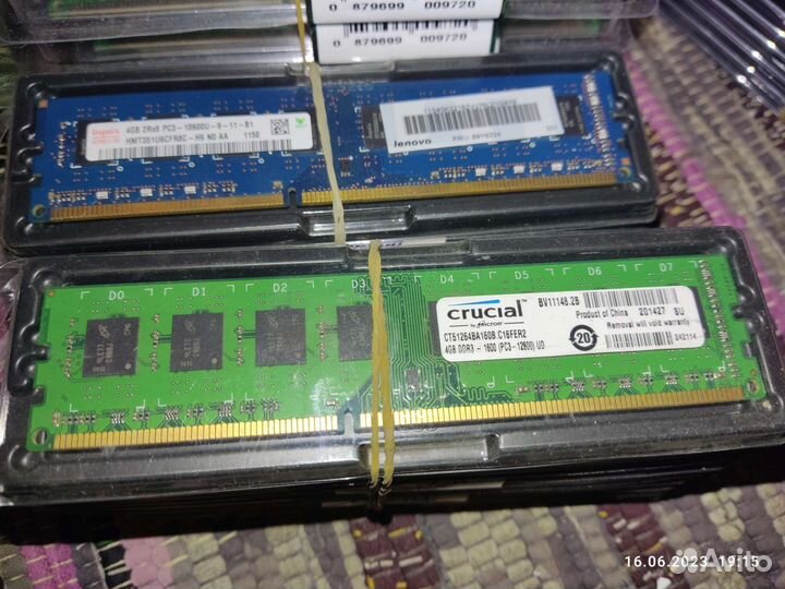 Память 4gb DDR3-1333/1600 (разная,много)