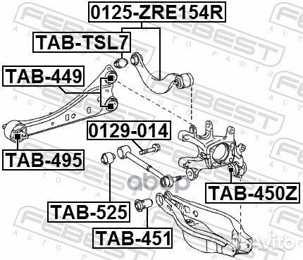 Сайлентблок TAB-495 TAB495 Febest