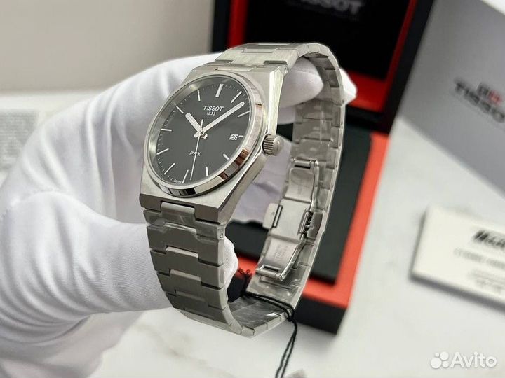 Tissot Prx черный циферблат фирменный комплект