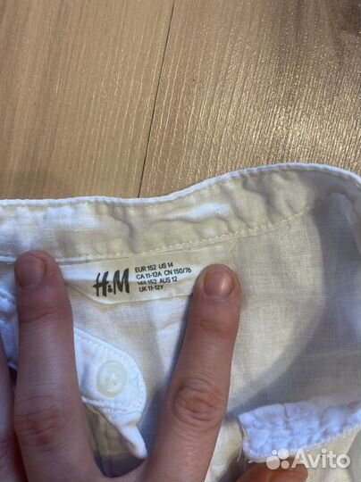 Рубашка hm на девочку 134