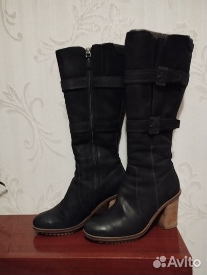 Зимние женские сапоги 38 натуральная кожа