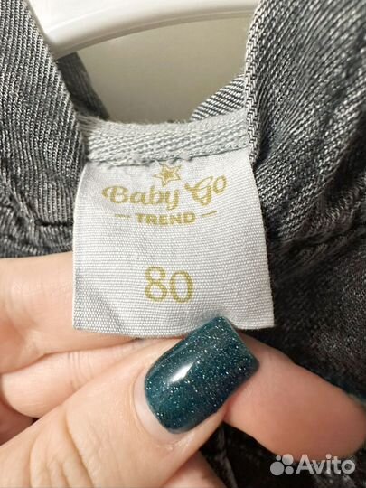 Джинсовая куртка-рубашка 80р