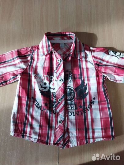 Рубашка на мальчика 86р