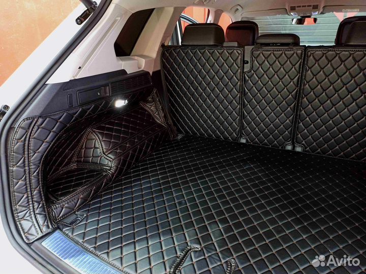 3Д коврики из экокожи volkswagen touareg Туарег