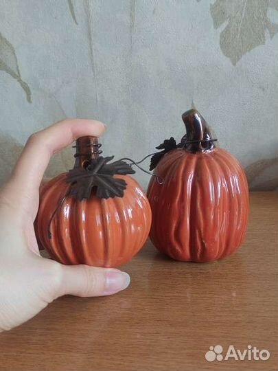 Керамическая декоративные фигурки тыква