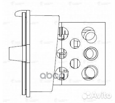 Резистор э/вент. отоп. для а/м Opel Astra H (04)