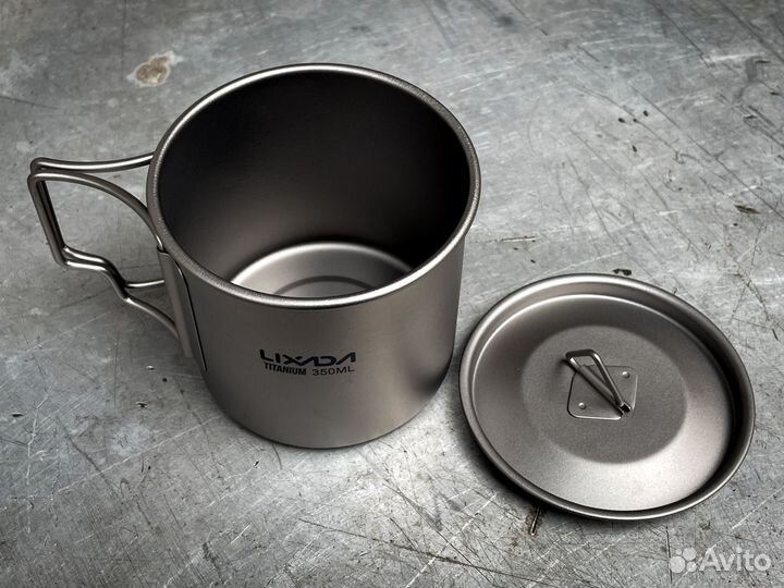 Титановая кружка Lixada 350 ml для туризма