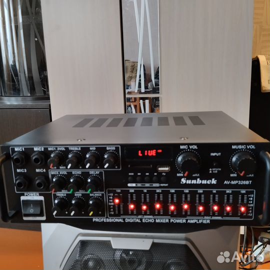 Усилитель мощности звука sunbuck 5,0, bluetooth 20