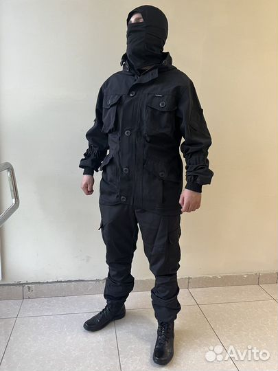 Тактический костюм Горка-8 Спецназ. Черный. Лето