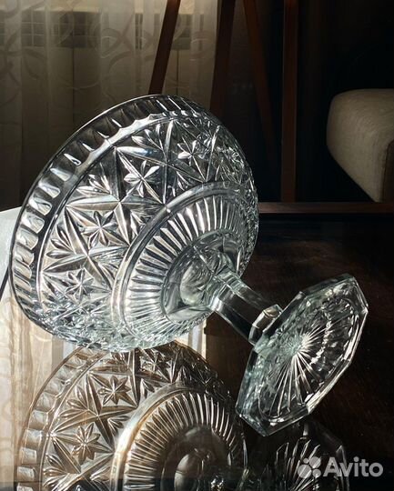 Ваза для фруктов на ножке 40-50х гг