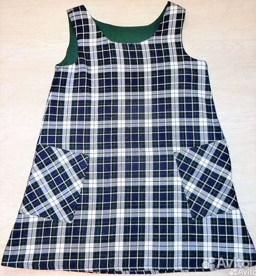 Школьный сарафан на 8-10 лет