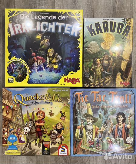 Настольные игры Haba,Zoch,новые