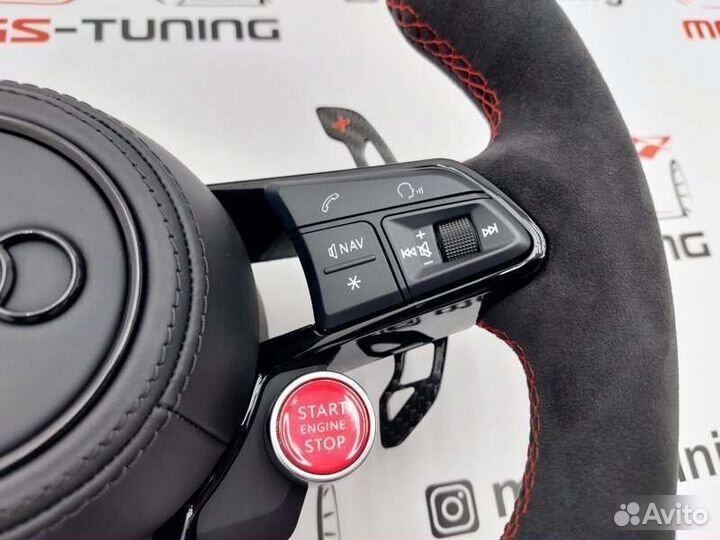 Руль Audi RS карбон экран Ауди A5 F5 RS5 А5 2016+