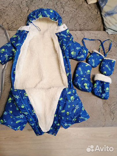 Комбинезон трансформер + шапочка