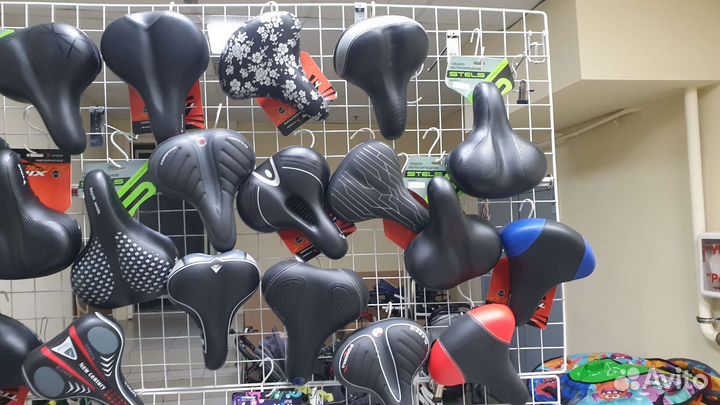 Седло для велосипеда stels мягкое