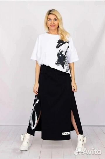 Женский летний костюм большого размера