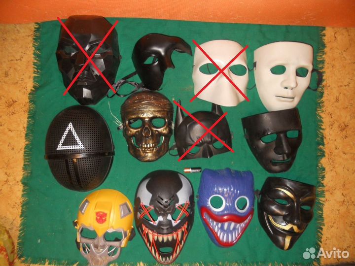 Маски пластиковые герои комиксов только самовывоз