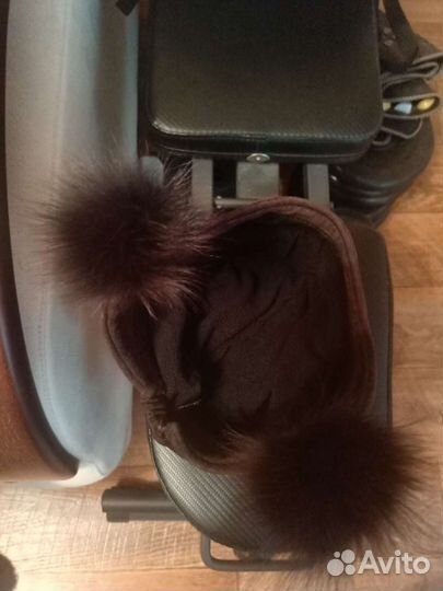 Шапка женская замшевая