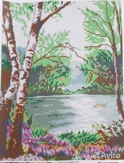Канва/ткань для вышивания бисером