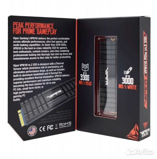 Диск Patriot Memory Viper 1 тб M.2 VPN110-1TBM28H