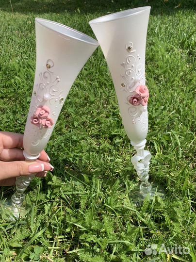 Свадебные бокалы новые