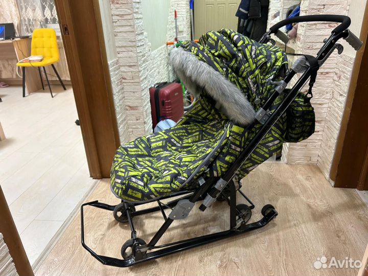 Детские санки коляска бу