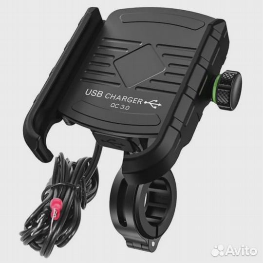 Держатель для телефона на руль мотоцикла USB