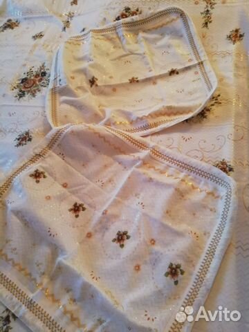 Покрывало и 2 наволочки с люрексом