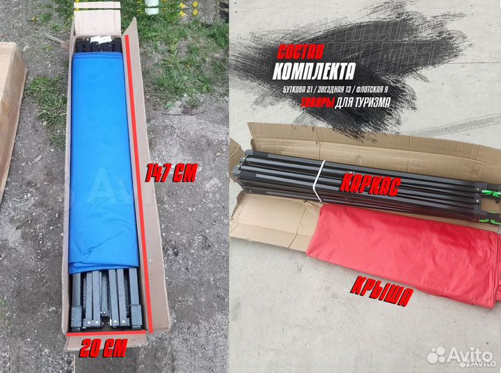 Шатер 3х3 синий