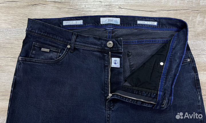 Brax тёмно-синие мужские джинсы с эластаном