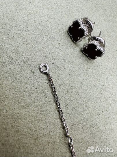 Браслет и серьги van cleef