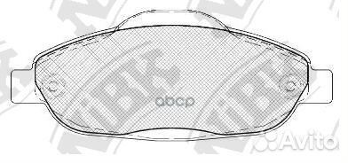 Колодки тормозные дисковые peugeot 308 1.6 2007