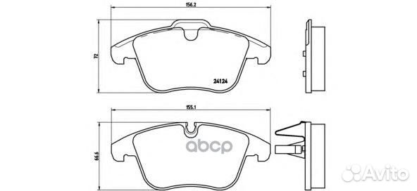 Колодки тормозные дисковые передн. jaguar S-TYP