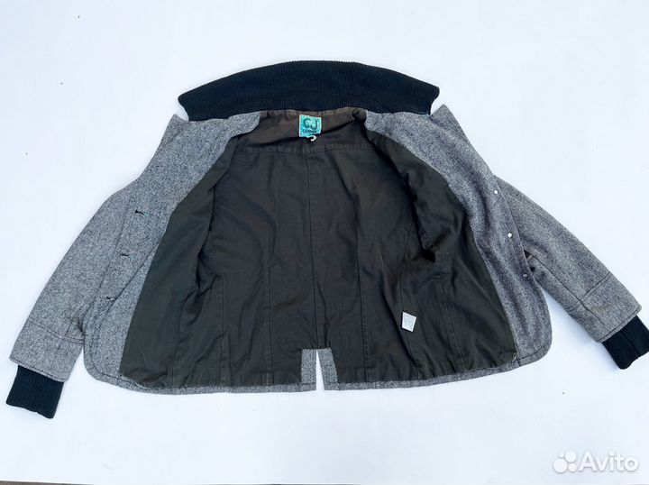 Твидовый пиджак женский L 46 46р capsize серый