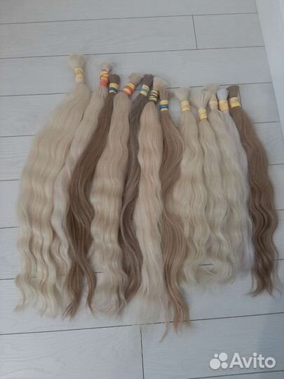 Волосы натуральные в срезах