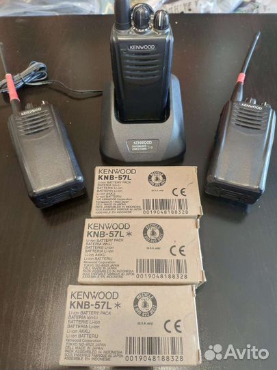 Рации kenwood NX 320 + новые аккумуляторы knb57-L